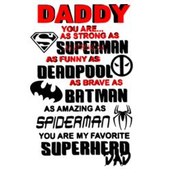 Superhero daddy Design