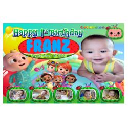 Cocomelon Birthday Banner with Pictures - TRG 5 Design