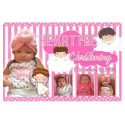 Cupcake Angel Christening Banner with Pictures - TGC 4 Design
