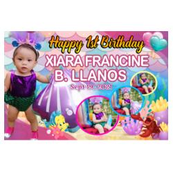 Under the Sea Birthday Banner with Pictures - TGB 10 Design