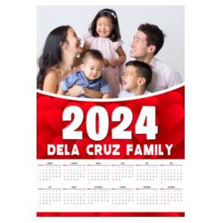 Customizable Family Design - C2S A4 Calendar - PCR-1 Design