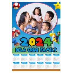 Customizable Super Mario Design - C2S A4 Calendar - PCR-28 Design