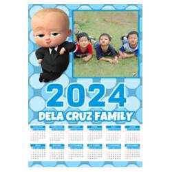 Customizable Boss Baby Design - C2S A4 Calendar - PCR-31 Design