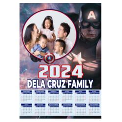 Customizable Captain America Design - C2S A3 Calendar - PCR-16 Design