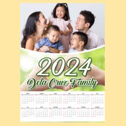 Customizable Family Design - Wooden Dowel Scroll Calendar - PCR-6 Design