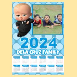 Customizable Boss Baby Design - Wooden Dowel Scroll Calendar - PCR-31 Design