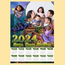 Customizable Encanto Design - Wooden Dowel Scroll Calendar - PCR-36 Design