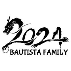 Bautista Family, New Year 2024 - NY24-2 Design