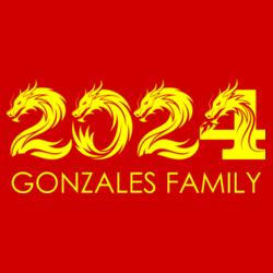 Gonzales Family, New Year 2024 - NY24-3 Design