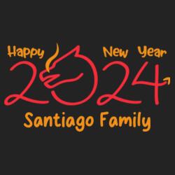 Santiago Family, New Year 2024 - NY24-4 Design