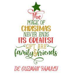 De Guzman Family, Family Shirt w/ Editable Name - CHC-08 Design