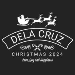 Dela Cruz Family, Family Shirt w/ Editable Name - CHF-11 Design