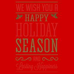 We Wish You A Happy Holiday Season and Lasting Happiness - CG-06 Design