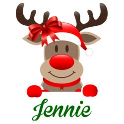 Jennie, Reindeer Design w/ Editable Name - CHF-1B Design