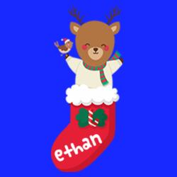 Ethan, Christmas Design w/ Editable Name - CG-08 Design