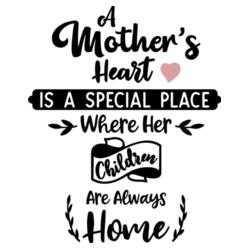A Mother's Heart is a special place where her children are always Home Design