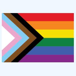 Ref Magnet with PRIDE PROGRESS Flag Design
