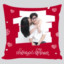 always & forever, Customizable Image, Customizable Image, Perfect Pillow for Couple - PPC-05 Design
