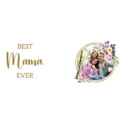 BEST Mama EVER, Photo Frame with Customizable Image, Stainless Coffee Cup, Best gift for Mother's Day - BME-001 Design
