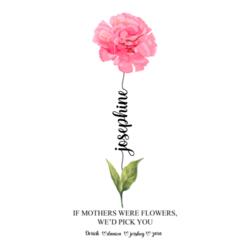 Birth Month Flower with Personalized Names, Skinny Tumbler Gift for Mother's Day - SKI-001 Design