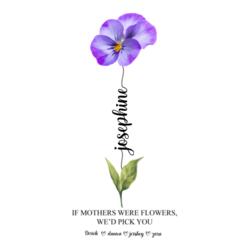 Birth Month Flower with Personalized Names, Skinny Tumbler Gift for Mother's Day - SKI-002 Design