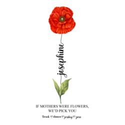 Birth Month Flower with Personalized Names, Skinny Tumbler Gift for Mother's Day - SKI-008 Design