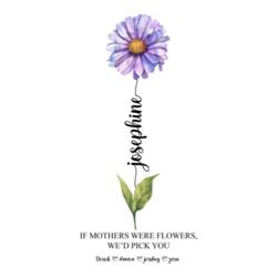 Birth Month Flower with Personalized Names, Skinny Tumbler Gift for Mother's Day - SKI-009 Design