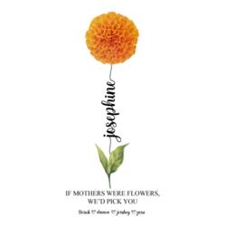 Birth Month Flower with Personalized Names, Skinny Tumbler Gift for Mother's Day - SKI-010 Design