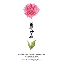 Birth Month Flower with Personalized Names, Skinny Tumbler Gift for Mother's Day - SKI-011 Design