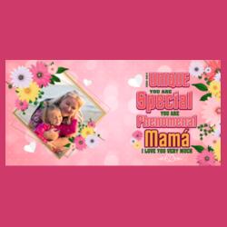 you are UNIQUE, you are SPECIAL, you are PHENOMENAL MAMA, I LOVE YOU VERY MUCH, Photo Frame with Customizable Image, Perfect Gift for Mother's Day - MOM-008 Design