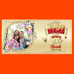 Thankyou MAMA for your INFINITE Love, Photo Frame with Customizable Image and Personalized Name, Perfect Gift for Mother's Day - MOM-010 Design