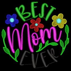 BEST Mom EVER, Embroided Hoodie Jacket for Mother's Day, Best Gift for Mother's Day - EBM-0013 Design