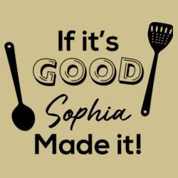 If it's GOOD MOM Made it!, Apron with Personalized Name for Mother's Day - APR-003 Design