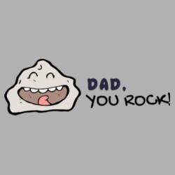 DAD, YOU ROCK! Father's Day Funny Shirt with Cliparts - FD-12 Design