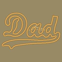 Dad, Embroidered Brush Cap, Happy Father's Day - EBD-0004 Design