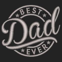BEST Dad EVER, Embroidered Brush Cap for Best Dad, Happy Father's Day - EBD-0011 Design