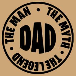 DAD, The Man, The Myth, The Legend, Engraving Round Bamboo for Legendary DAD, Best Gift for Father's Day - SP-004 Design