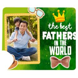 the best FATHERS in the WORLD, Mouse Pad for Best Father, Best Gift for Father's Day - DPT5 Design