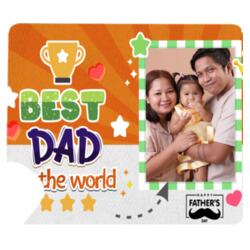 BEST DAD in the world, Mouse Pad for BEST DAD, Best Gift for Father's Day - DPT8 Design