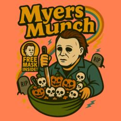 MYERS MUNCH, Free Mask Inside, Halloween Cereal Design, Halloween Shirt - HCE-005 Design