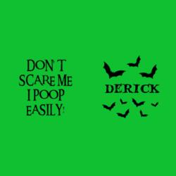 Don't Scare me, I Poop Easily! Inner Color Mug with Personalized Name, Halloween Mug Design - HMU-002 Design