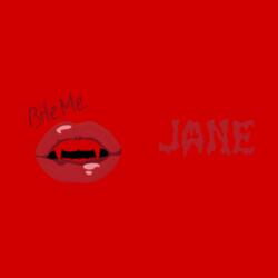 Bite Me. Inner Color Mug with Personalized Name, Halloween Mug Design - HMU-004 Design