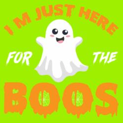 I'm Just Here for the BOOS, Halloween Pun Design, Halloween Shirt - HPU-001 Design
