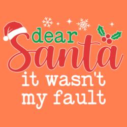 dear Santa, it wasn't my fault, Dear Santa Christmas Shirt - DSI-03 Design