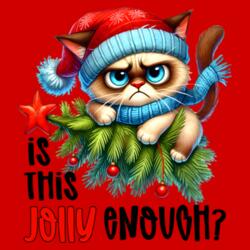 is this Jolly enough ?, Sarcastic Shirt Design for Christmas - SCC-01 Design