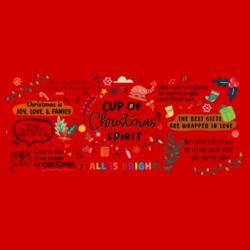 Cup of Christmas Spirit, The Best Gifts are Wrapped in Love, Christmas is Joy, Love & Family, Inner Color Mug for Christmas - ChristmasMug Design