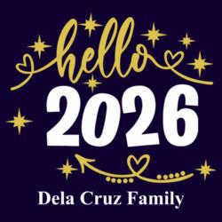 Hello 2026, New Year Shirt with Personalized Family Name - NYD-12 Design