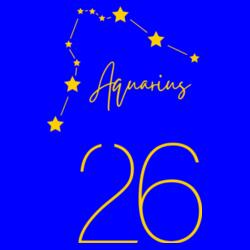 Aquarius, Zodiac Symbol - ZCP-11 Design