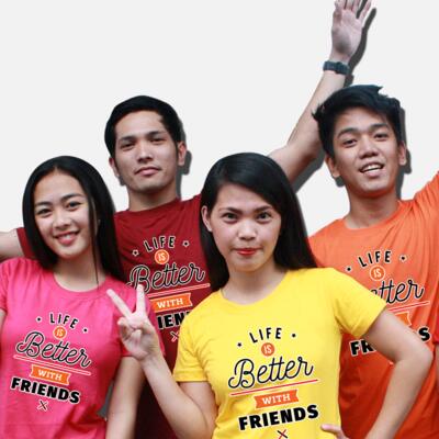 Life Is Better With Friends Group Shirt Thumbnail