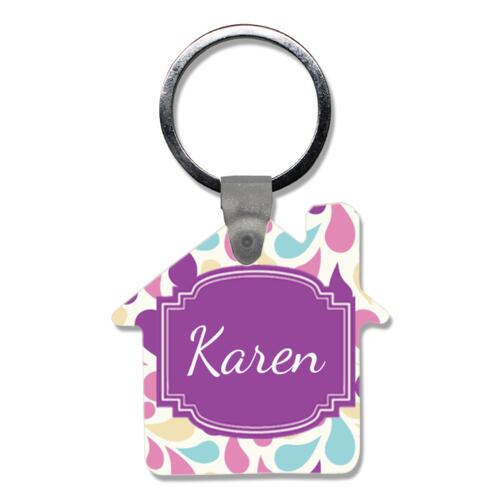 House Wooden Keychain 1 Thumbnail